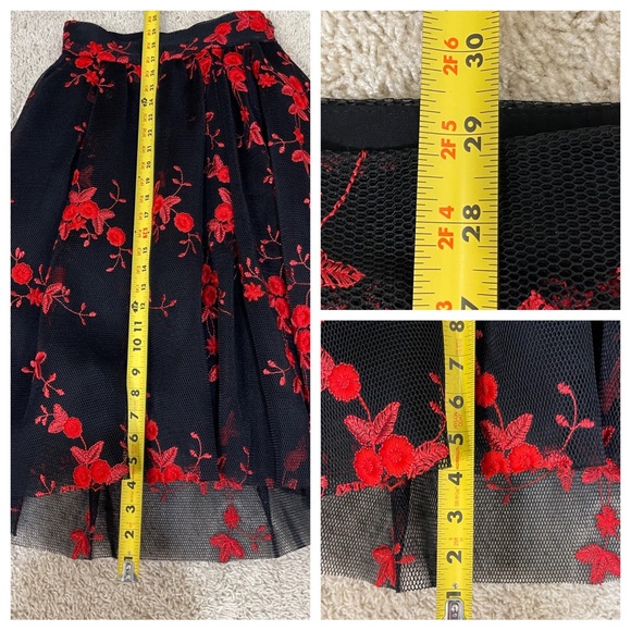 maje tulle embroidered skirt - Picture 5 of 7